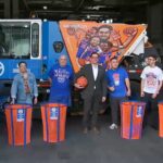Manhattan Sanitation Department Awards Five Winners With Custom Knicks Trash Cans