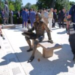 Trump Transforms White House Rose Garden Into Statue Gallery With Founders’ Sculptures