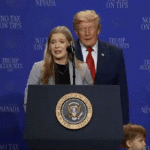 Trump Playfully Intervenes as Young Child Nearly Leaves Stage During Nevada Campaign Event