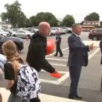 Nassau County police kick off school year with surprise visit for students
