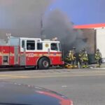 5 firefighters injured in fire at Coney Island auto body shop