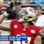 San Francisco 49er Kyle Juszczyk gets fined for chugging celebration that NFL says was beer and he says was juice
