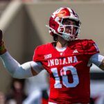 Josh Hoover shined in his Hoosiers debut, and he made it look gritty with a busted nose