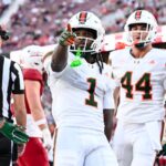 Mensah throws 5 TD passes, Toney sets record in No. 7 Miami’s 45-6 win over Stanford