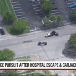 Man faces charges after hospital escape, carjacking, high-speed chase in Miami-Dade